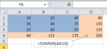 formation excel